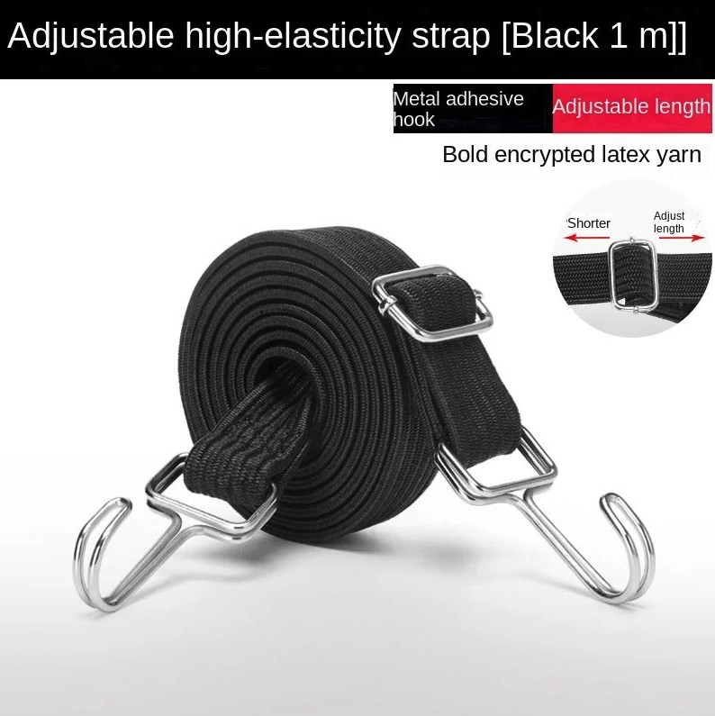 Rope With Hooks: Heavy-duty Tie Down Strap - New