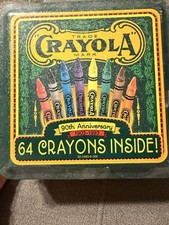 Crayola 64 Crayons 90th Anniversary Tin 1903-1993 vintage box NEW factory sealed
