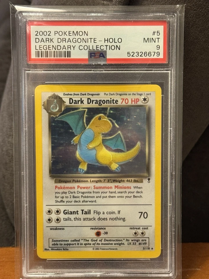 Pokemon Dark Dragonite Holo Legendary Collection PSA 9 Mint 5/110 - Image 2 of 4