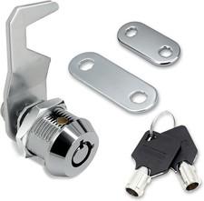1Pack Toolbox Lock with Keys 5/8 Inch Cabinet Locks Keyed Alike Tubular Cam Lock