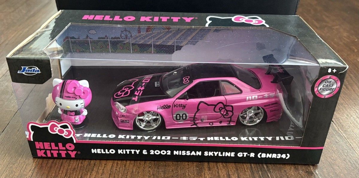 Hello Kitty & 2002 Nissan Skyline GT-R Jada 1:24 Die Cast NEW | eBay