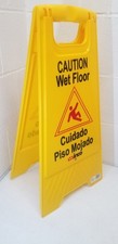 Winco WCS-25 Caution Wet Floor Sign  25 x 12