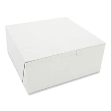 Southern Champion Tray 1517 Bakery Boxes, Standard, 7 X 7 X 3, White, Paper,