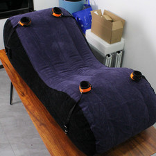 Inflatable Sex Bed Pillow Sofa Adult Furniture Cuffs Cushion Couples Love Stool