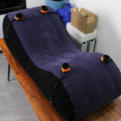 Inflatable Sex Bed Pillow Sofa Adult Furniture Cuffs Cushion Couples Love Stool