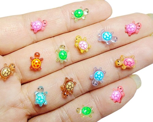 100 Pcs Miniature Resin Butterflies - Tiny Dollhouse Decor For Fairy Gardens & Crafts (2 Styles)