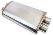 Flowmonster Performance Muffler 3 In Dual Inlet Outlet 12599-fm 409 Stainless Flowmonster Performance Muffler 3 In Dual Inlet Outlet 12599-fm 409 Stainless