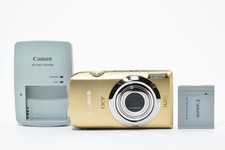 Canon IXY 10S Gold 14.1MP PowerShot SD3500 IS IXUS 210 w/Battery, Charger