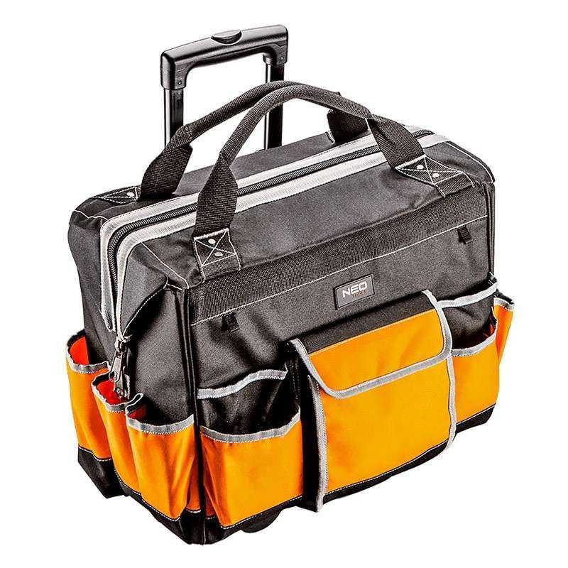 Sac de transport d'outils à roulette télescopique et grand volume NEO TOOLS 84-302