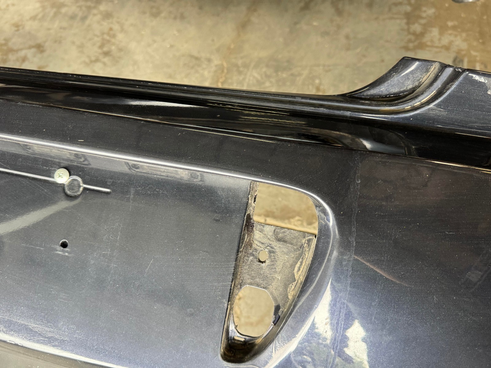 ❌DAMAGED❌ 2003-2010 Bentley Continental GT GTC Rear Bumper Cover OEM Blue LR5W