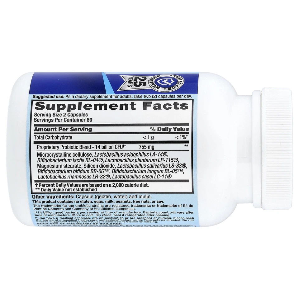 Nutrition Now PB8 原装配方 120 粒不含双酚 A、无蛋、无麸质 — 第 2/3 张图片