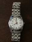 Vintage Timex Silver Tone Wind-up Analog Men's Watch Does Keep Time 70s