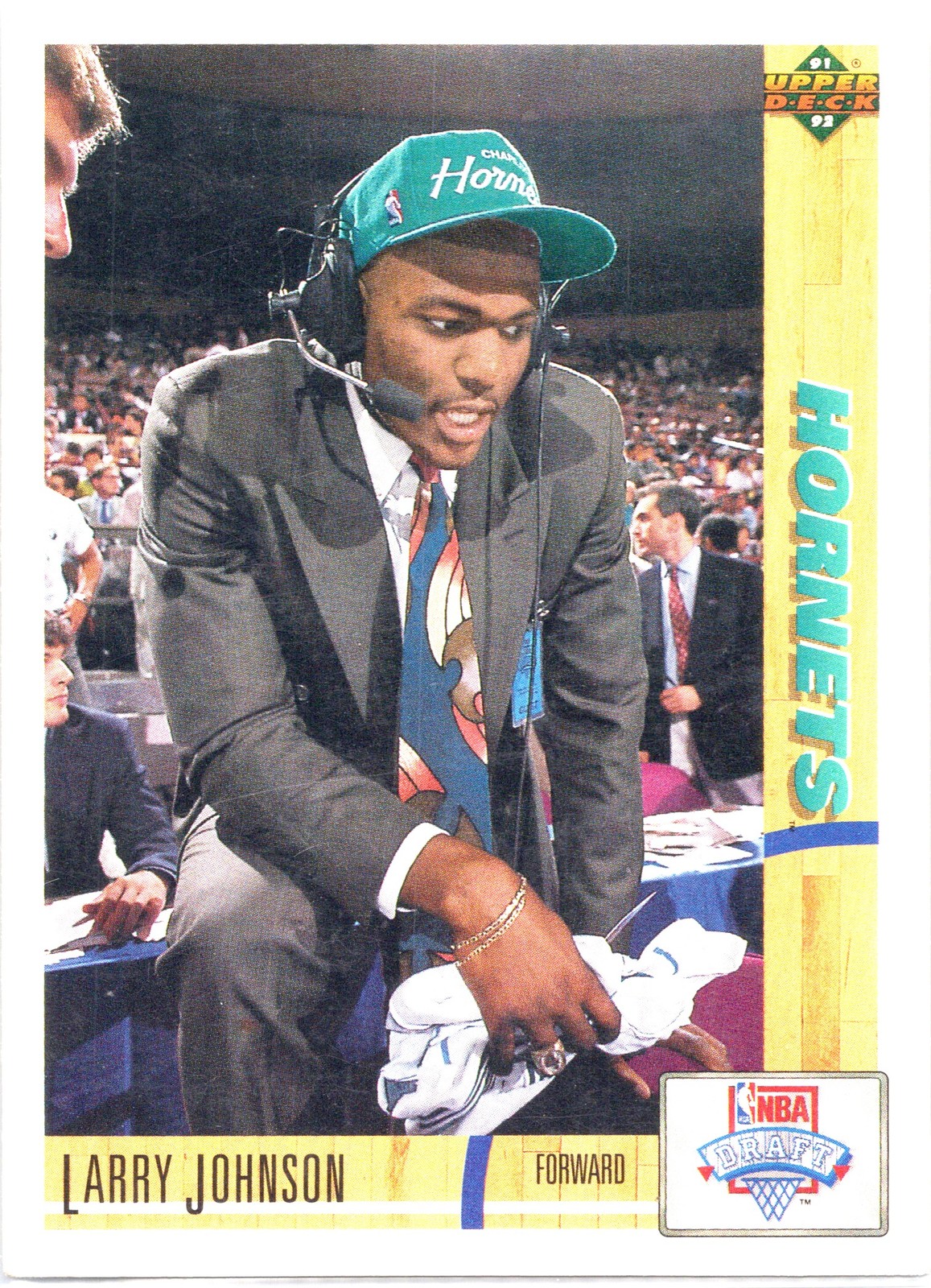 Larry Johnson 1991-92 Upper Deck Charlotte Hornets Rookie #2