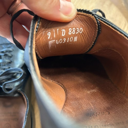 Allen Edmonds "CARLYLE" Leather Plain Toe Oxfords Men’s 9D Black USA Preppy VGC - Picture 12 of 12