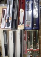 Japanese Knife Lot of 12 Gyuto Santoku Nakiri petty Bread knife kitchen knife