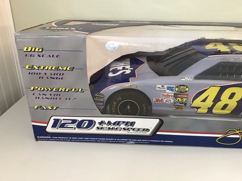NASCAR 2005 Jimmie Johnson 48 Lowe’s 1:6 BIG Scale Remote Control Car FOR PARTS - Image 3 of 4