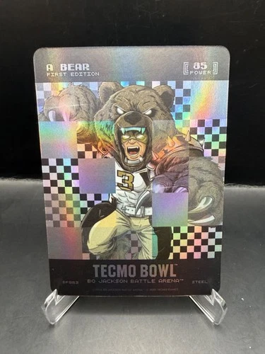 Tecmo Bowl 1st Edition A Bear Bo Jackson Battle Arena Pixel Steel #663