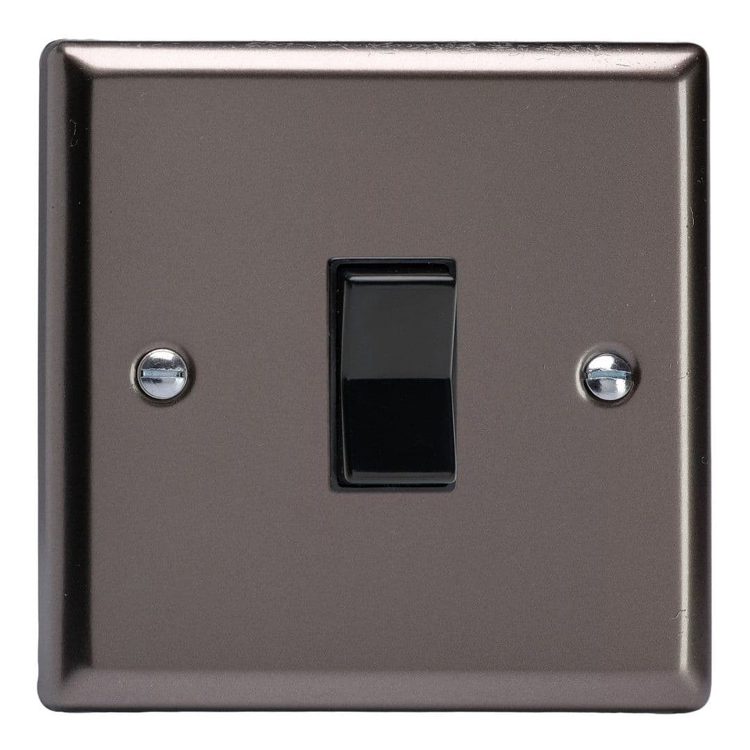 Varilight XRKR1B Classic Pewter 1 Gang 10A 2 Way & Off Retractive Switch