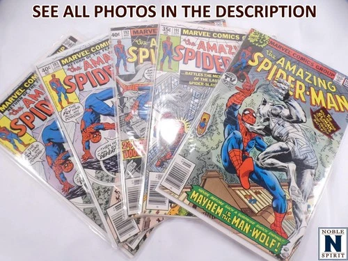 Amazing Spider-Man Comic Lot #190 #191 #192 #193 VF- Bronze Age (HG)