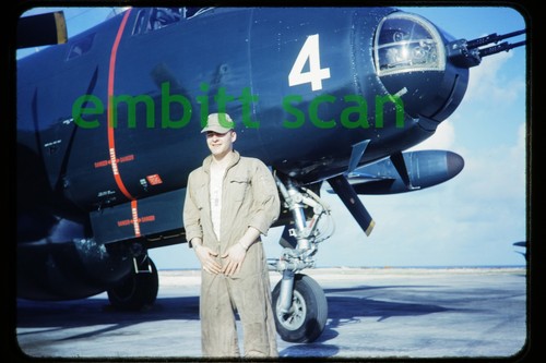 Original Slide, Navy Lockheed P2V Neptune at Kwajalein, 1953