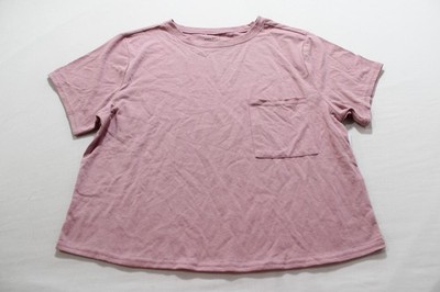 Threads 4 Thought Women's Shelbie Pocket Tee EH6 Cherry Blossom Medium NWT