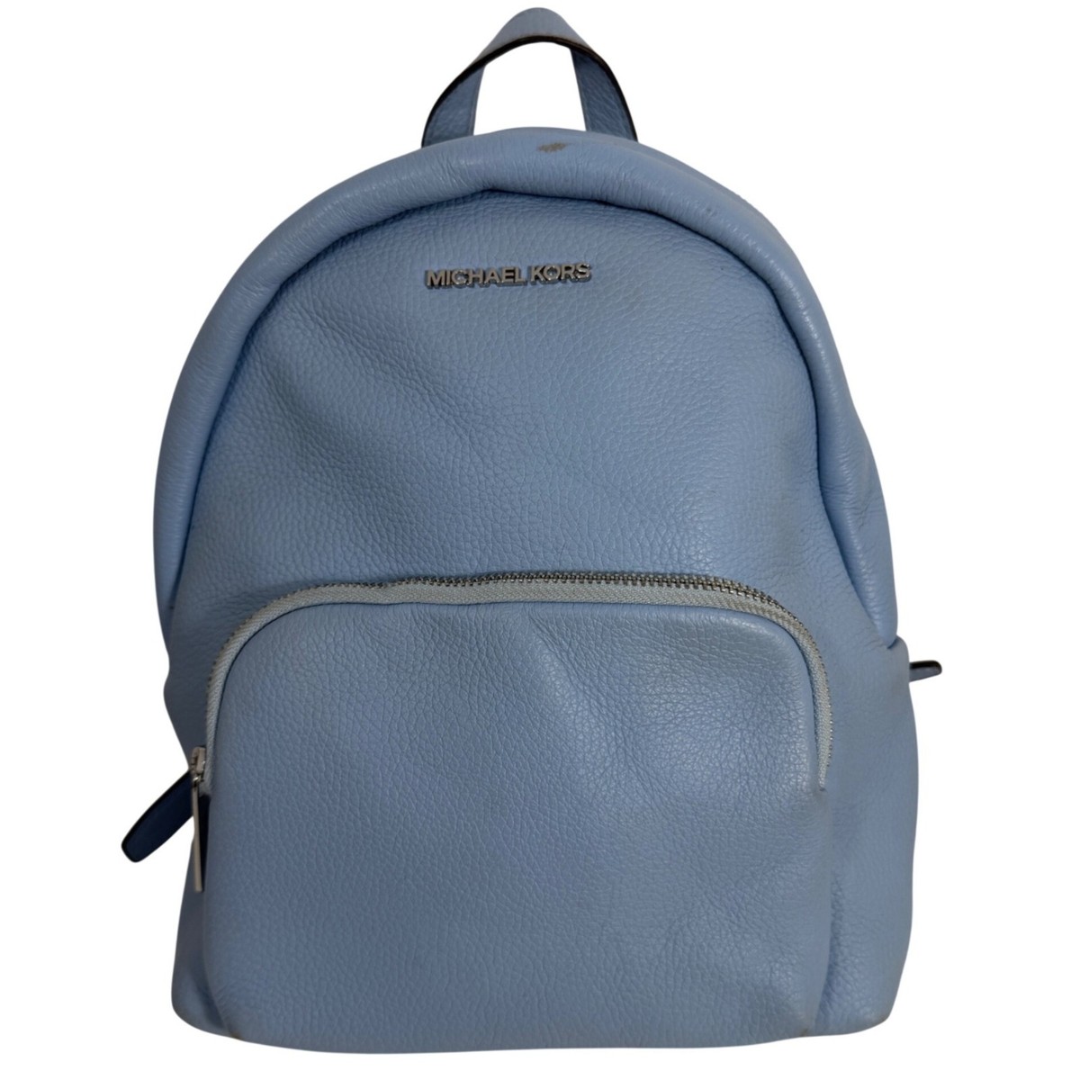 Michael Kors Light Blue Pebbled Leather Backpack | eBay