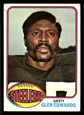 1976 Topps #51 Glen Edwards - Pittsburgh Steelers (Low Grade)