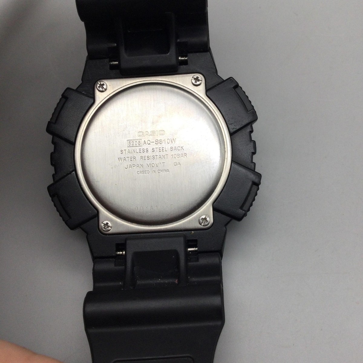 Casio 5208 AQ-S810W Mens Watch 46mm Tough Solar Black Resin 