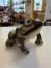 Vintage Brush McCoy USA Art Pottery Leopard Spot Garden Frog Hand Painted 4.5"