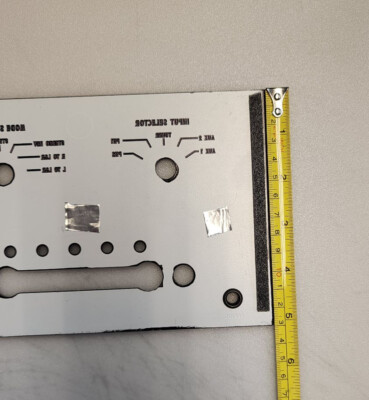 McIntosh C27 glass faceplate for stereo preamplifier ** Damage