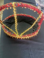 A Beautiful Antique Palestinian Heritage Embroidered Basket