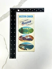 1967 Chevron Standard Oil Western Canada Road Map Vancouver Calgary Winnipeg