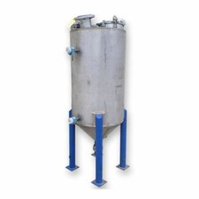 Used Stainless Steel 130 Gallon Cone Bottom Tank