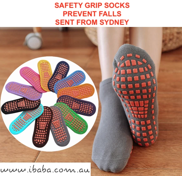 Anti-Slip Grip Socks Yoga Ballet Trampoline Dance Kids Safety Home play  centre