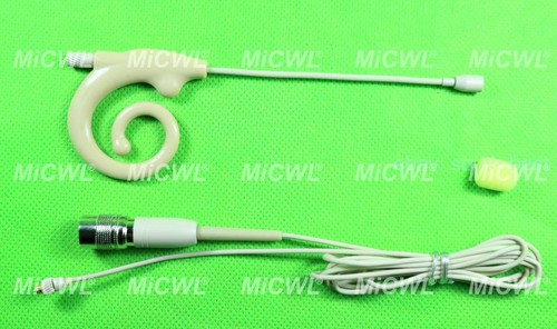 Micrófono para auriculares con gancho para oreja de caracol para Audio-Technica BodyPack cable desmontable - Imagen 4 de 10