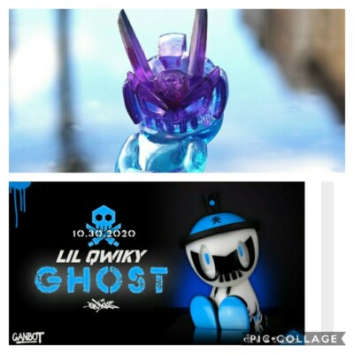 Lil Qwiky Ghost 1st Glow-In-Dark & MicroTeq 3'' OIL SLICK Translucent by Quiccs. 