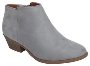 light gray ankle booties
