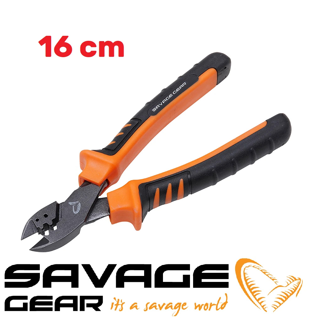 SAVAGE GEAR Mp Cut Crimp Pliers Tongs Crimper 16 CM Crimping Test