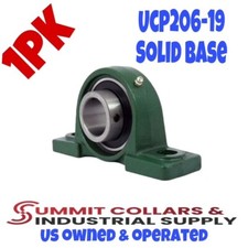 UCP206-19 1-3/16" Pillow Block Bearing (1PK) SOLID BASE