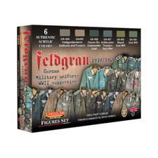 LC-CS55  LifeColor Feldgrau 1939/45 German Uniforms Paint Set (22ml x 6) Paints