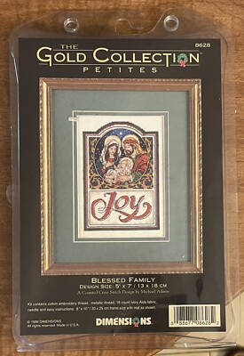 NEW Dimensions Gold Collection Petites Blessed Family Christmas Cross Stitch Kit