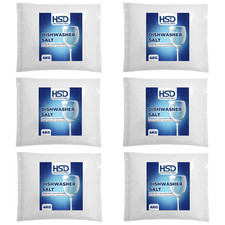 6x Dishwasher Salt Box, 4kg, Prevents Limescale, Effective against Hard Water 1.04 per kilo