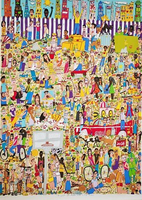 James Rizzi 3D A Lot Of Fun For City Kids Pop Art Framed