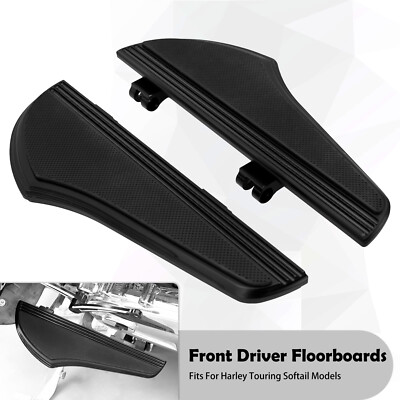 Defiance Driver Footboard Floorboards For Harley FLHR 94-17 FLST 86-17 FLD 12-16