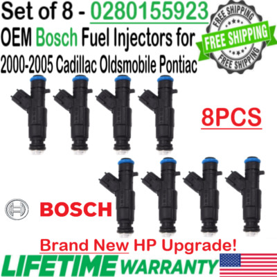 NEW OEM Bosch x8 HP Upgrade Fuel Injectors for 2000-02 Cadillac Eldorado 4.6L V8