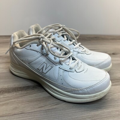 New Balance 577 V1 Women's US White Leather Mid Top Sneaker Shoes  WW577WT