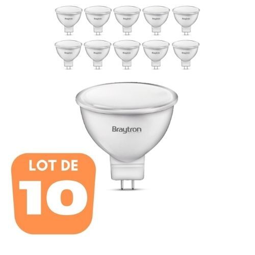 Ampoule LED GU5.3 lot de 10 spots pour illuminer la cuisine et le salon