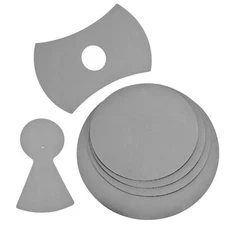 Set of 6 Gray Sound Dampening Foam Drum Mutes – Silencer for Snare Bass & Ele...
