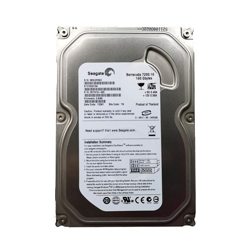 Seagate Barracuda 160GB ST3160215A 7200RPM IDE PATA 3.5" HDD Hard Disk Drive - Picture 2 of 5