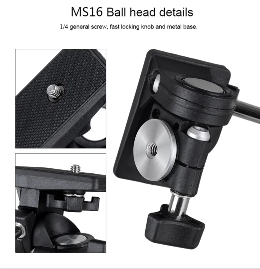 Portable Lightweight Tabletop Camera Tripod Desktop Mini Tripod For DSLR Camera - Image 3 of 4